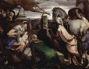 Jacopo Bassano, Anbetung der Heiligen Drei Konige